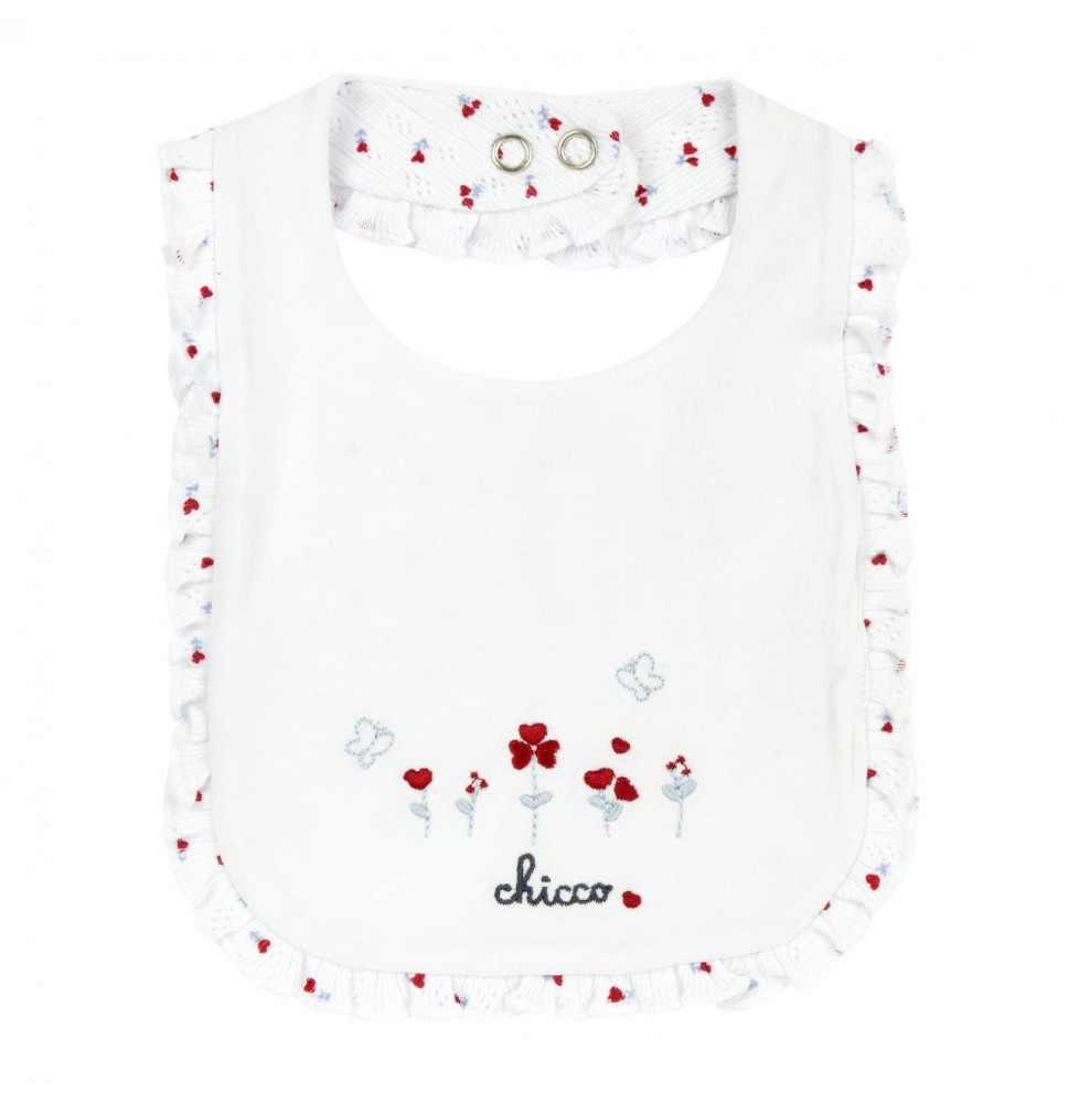 Bavaglino Chicco Neonata Bianca 101160