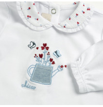 Tutina due pezzi Chicco Neonata Bianca 101153