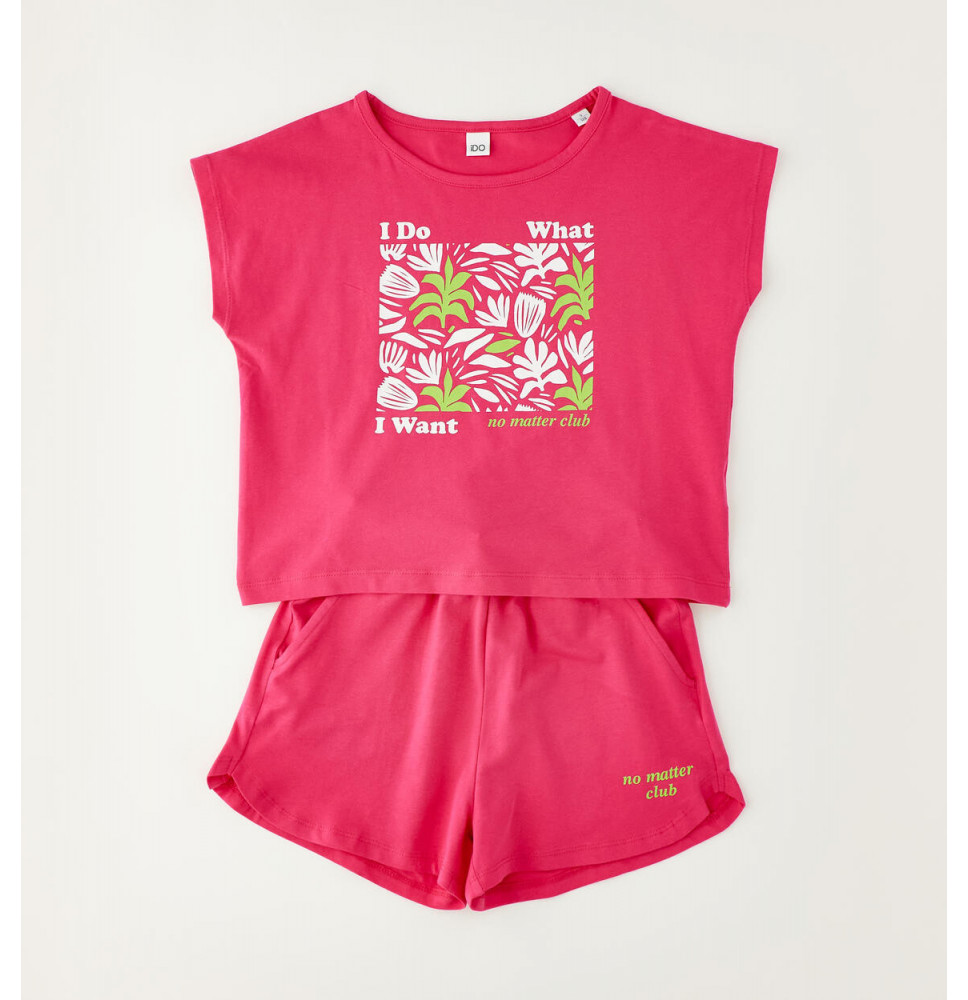 Completo IDO Ragazza Fucsia G857