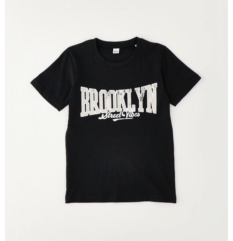 Maglietta IDO Ragazzo Nera G826