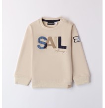 Felpa Sarabanda Beige girocollo bambino A144