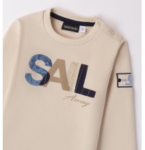 Felpa Sarabanda Beige girocollo bambino A144