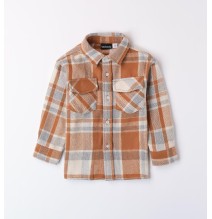 Camicia Sarabanda Marrone a quadri bambino A121