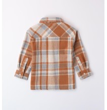 Camicia Sarabanda Marrone a quadri bambino A121