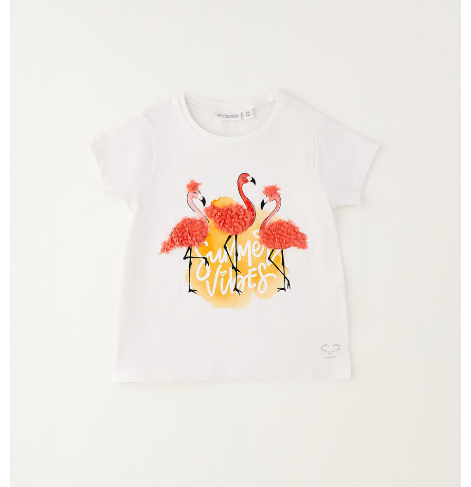 Maglietta Sarabanda Bimba Bianca G326