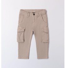 Pantaloni Sarabanda Beige bambino con tasche A166