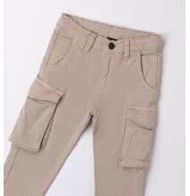 Pantaloni Sarabanda Beige bambino con tasche A166