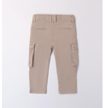 Pantaloni Sarabanda Beige bambino con tasche A166