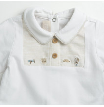 Tutina Due Pezzi Chicco Neonato Bianca 101468