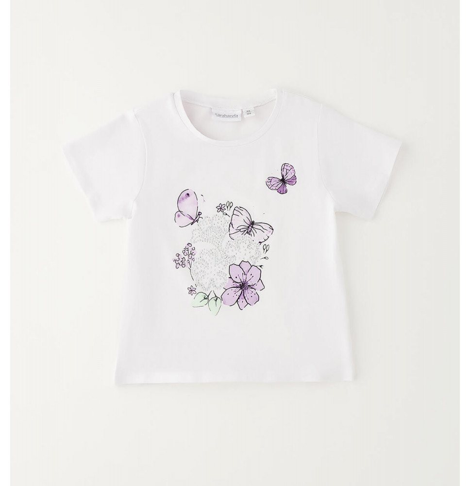 Maglietta Sarabanda Bimba Bianca G313