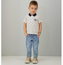 Pantalone Effetto Denim IDO  Bimbo Blu G277