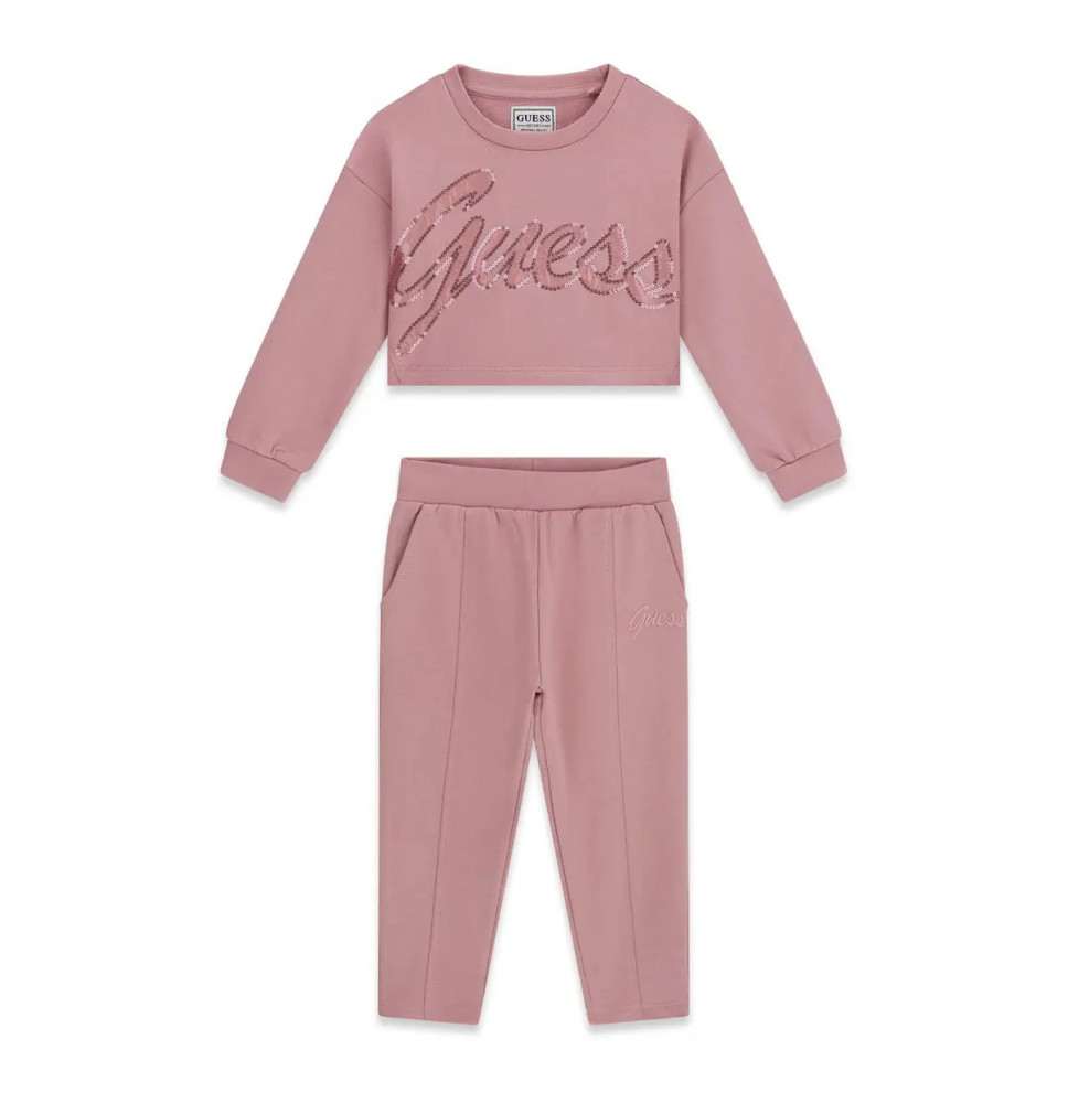 Tuta Guess Bimba Rosa A61B