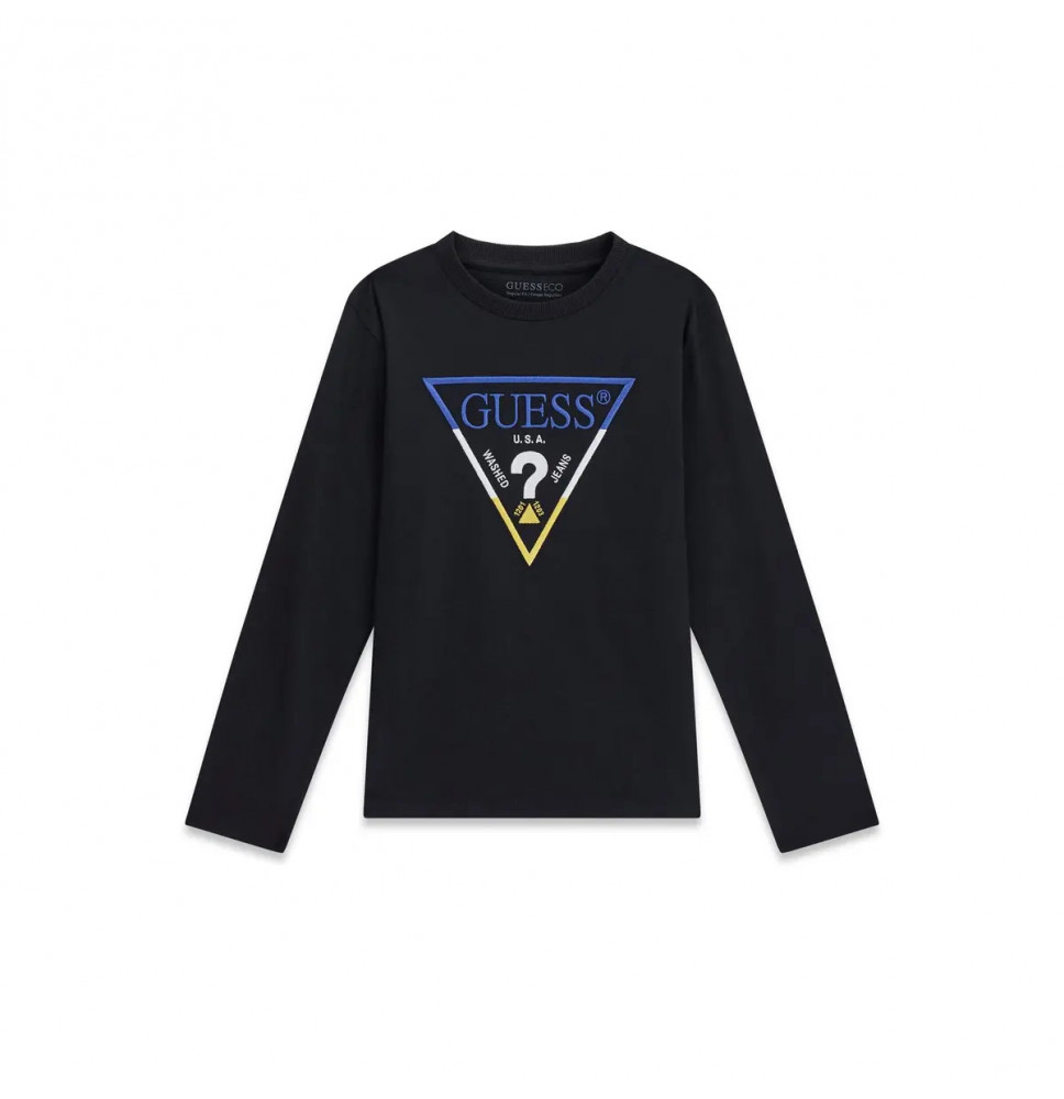 Maglia Guess Ragazzo Nera JBLK