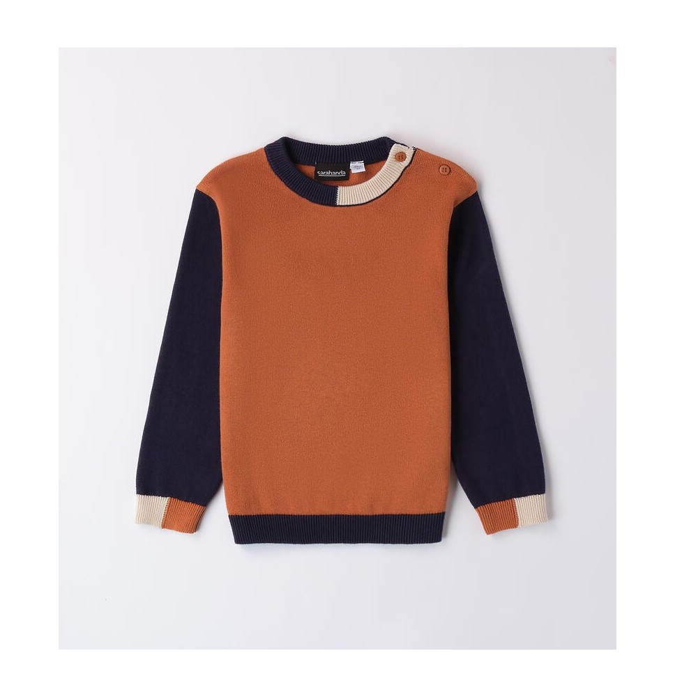 Maglione Sarabanda Marrone bambino 100% cotone A105