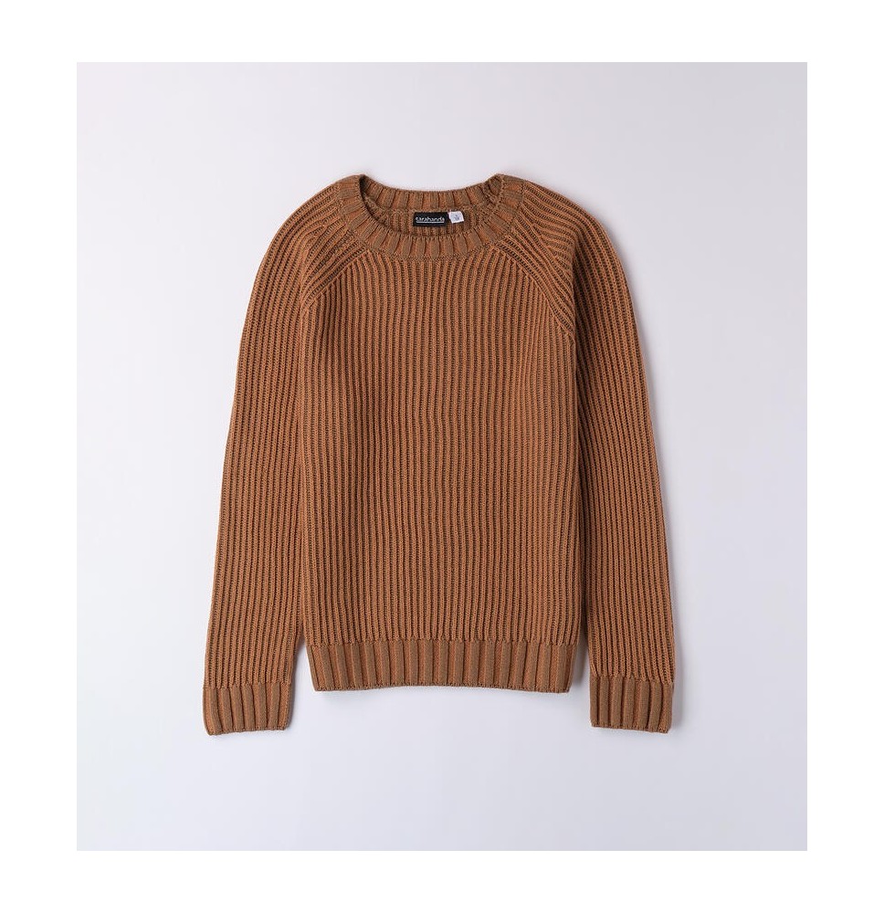Maglione Sarabanda Marrone ragazzo invernale A502