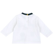 Maglietta Chicco bianca e blu manica lunga 07581