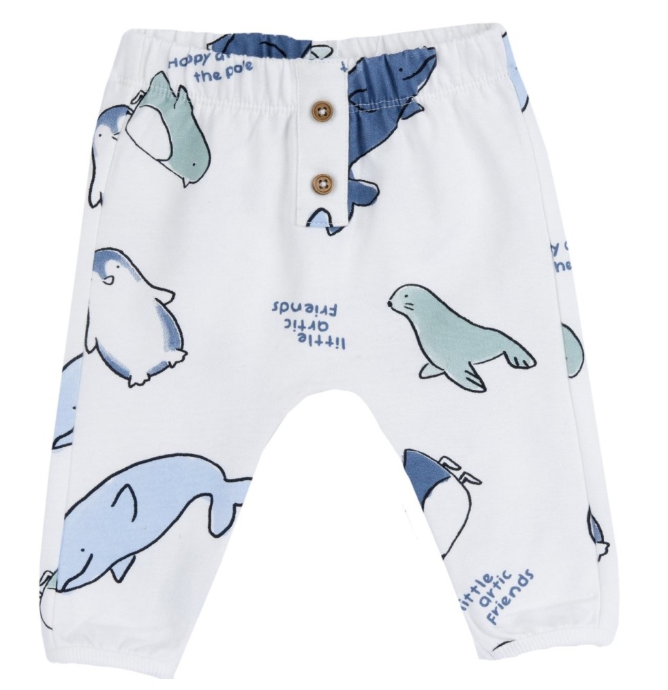 Pantaloni Chicco bianco  lunghi 07617