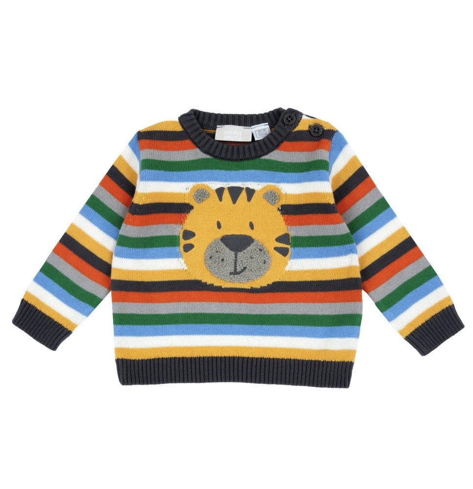 Maglione Chicco grigio rigato 09069825000000_093