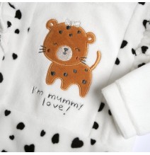 Tutina Chicco Panna aperta dietro neonata ciniglia 27205
