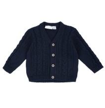 Cardigan Chicco Beige e blu in maglia 07760