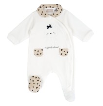 Tutina Chicco Panna aperta davanti neonata ciniglia 07743