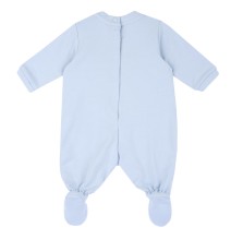 Tutina Chicco Azzurra aperta interno gamba neonato cotone 07876