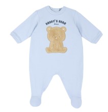 Tutina Chicco Azzurra aperta interno gamba neonato cotone 07876
