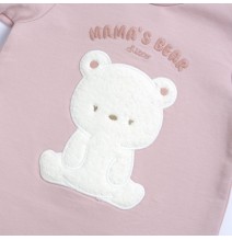 Tutina Chicco Rosa aperta interno gamba cotone neonata 07874