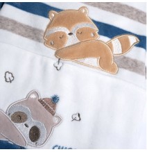 Tutina Chicco Blu aperta dietro neonato ciniglia 07505