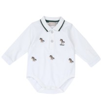 Body polo Chicco bianco esternabile manica lunga 07904