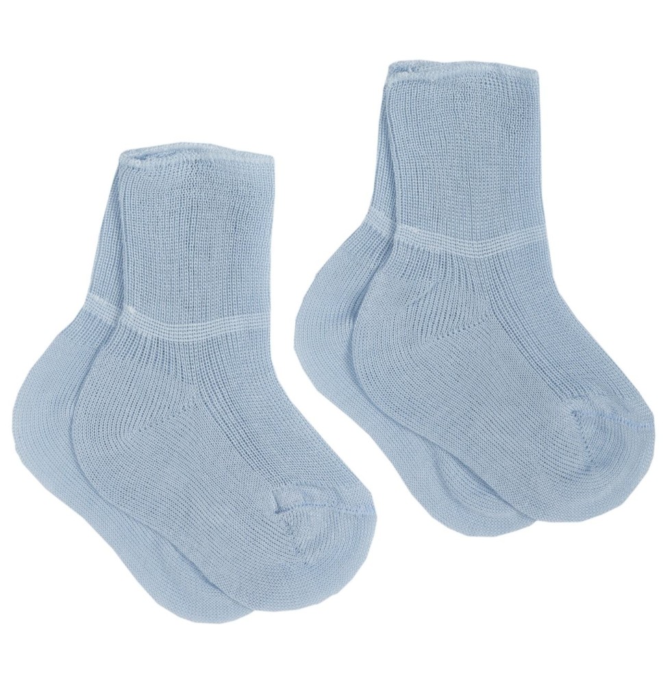 Set Chicco 2 calzini Rosa Azzurri o Bianchi primi giorni di cotone 13852