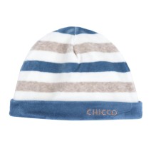 Cappello Chicco Blu con risvolto neonato ciniglia 16479