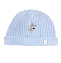 Cappello Chicco Azzurro con risvolto neonato ciniglia 16500
