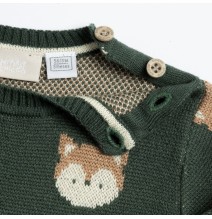 Maglione Chicco verde fantasia 69859