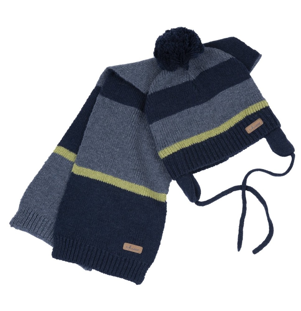 Set Chicco cappello con sciarpa Blu neonato 16506