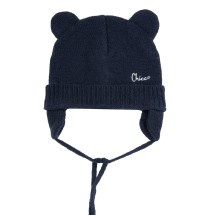 Cappello Chicco con orecchie Blu Neonato 16489