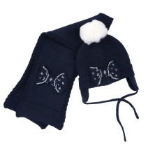 Set  Chicco Blu cappello con sciarpa Neonata 16471