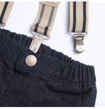Pantaloni Chicco blu lunghi con bretelle 09007764000000_088
