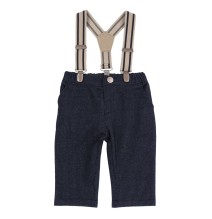 Pantaloni Chicco blu lunghi con bretelle 09007764000000_088