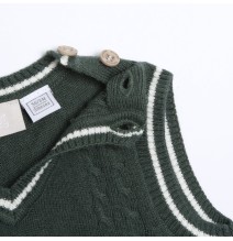Gilet verde  in maglia Chicco 07903