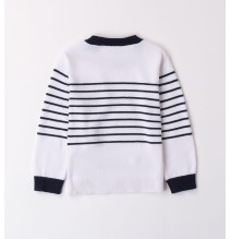 Pullover Sarabanda Bianco per bambino a righe 1060806500