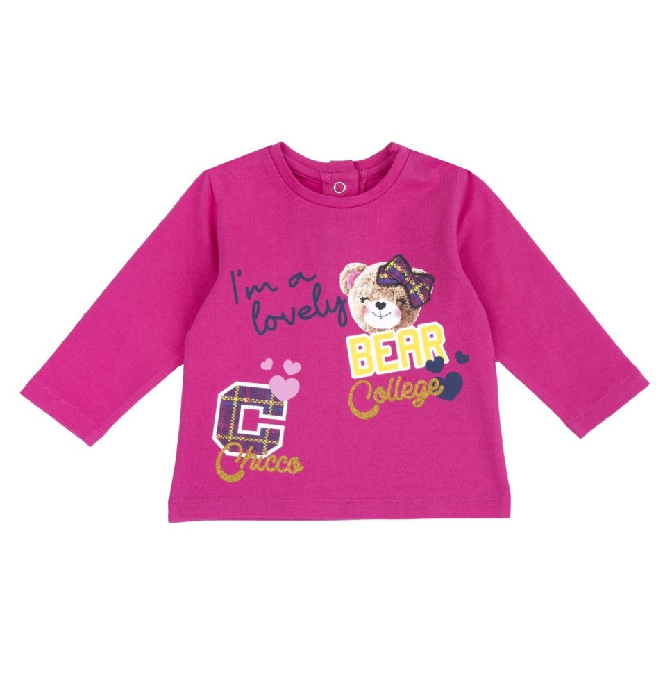 Maglietta Chicco fucsia manica lunga  07705