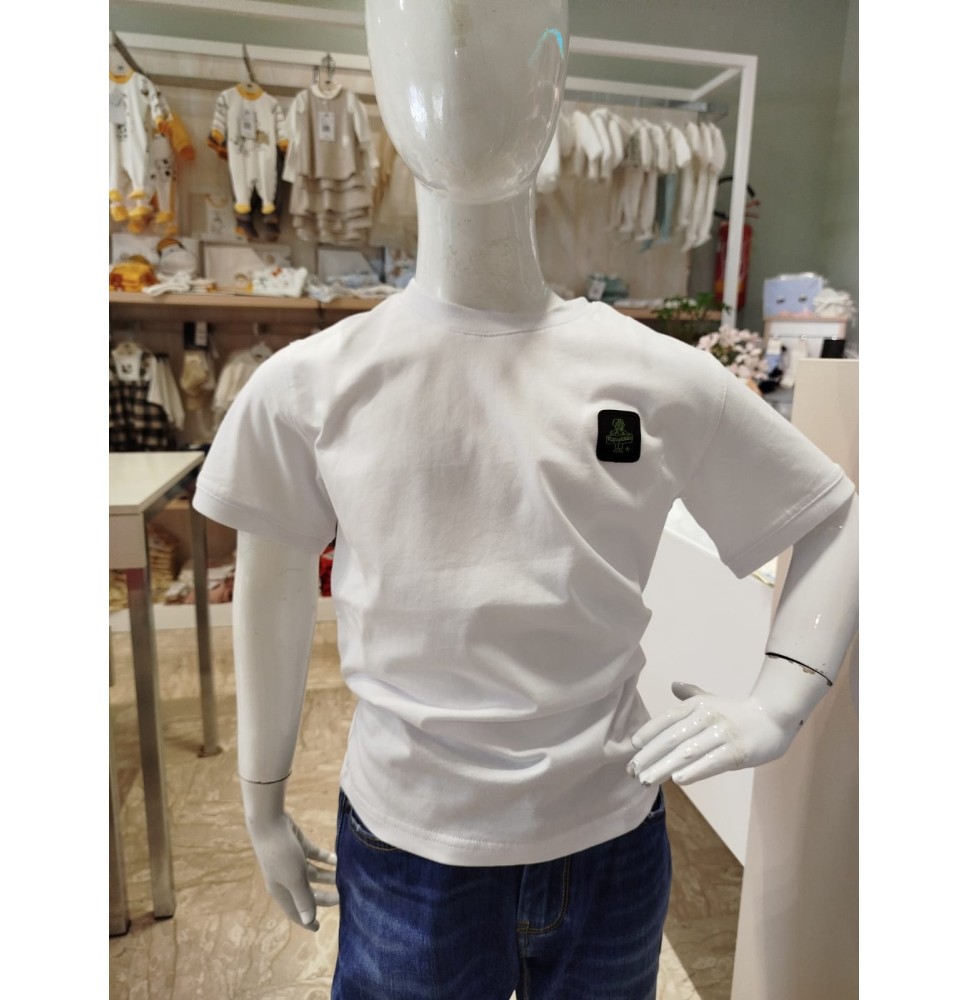 Maglietta Refrigiwear Bianco e verde fluo Ragazzo RW424