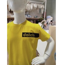 Maglietta Datch Gialla ragazzo in cotone DTH1334