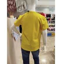 Maglietta Datch Gialla ragazzo in cotone DTH1334