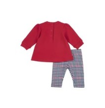 Completo Chicco rosso felpa e leggings  75926