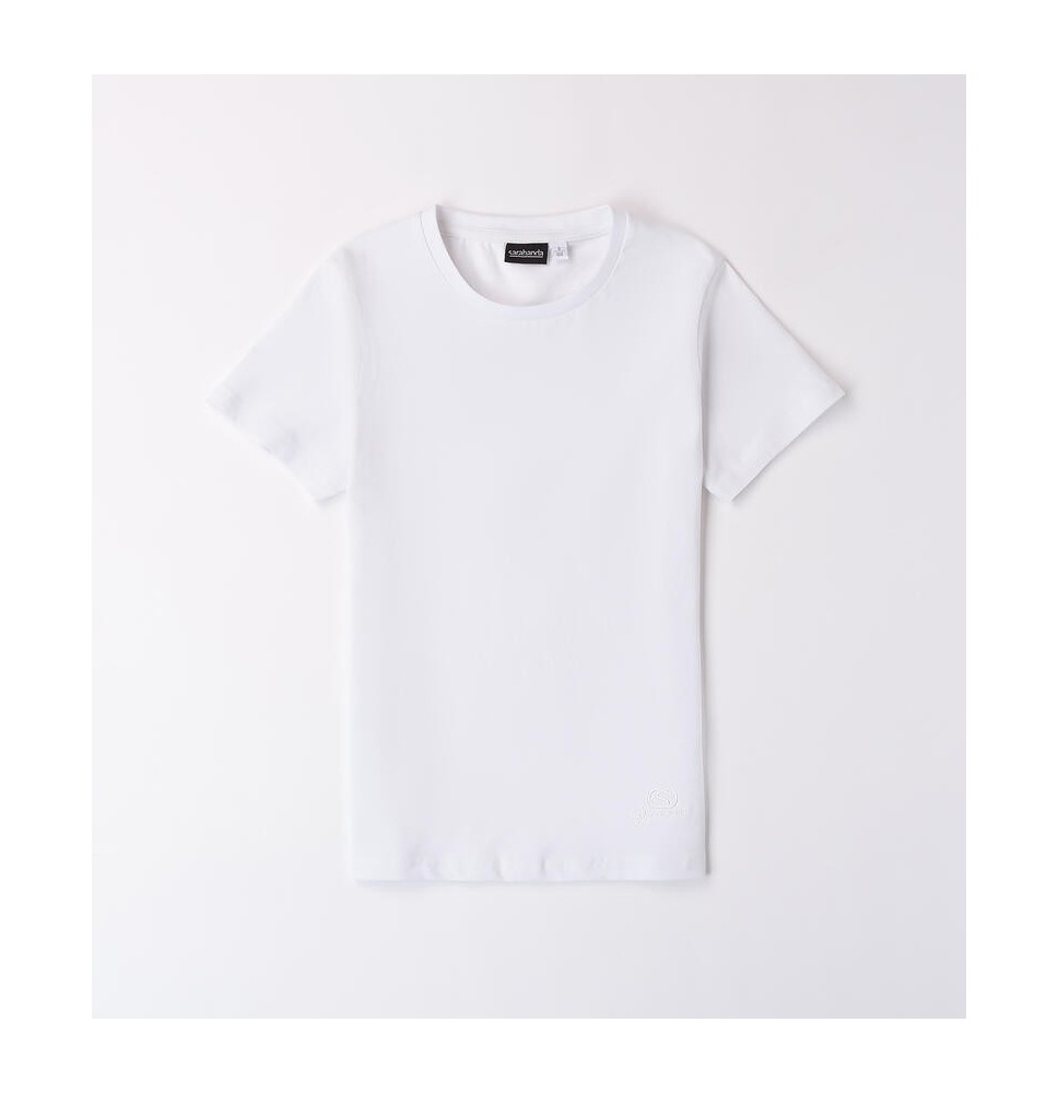 Maglietta Sarabanda per ragazzo bianca 8607