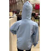 Felpa Datch con zip Ragazza Fucsia-Azzurra DTHG458