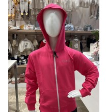 Felpa Datch con zip Ragazza Fucsia-Azzurra DTHG458