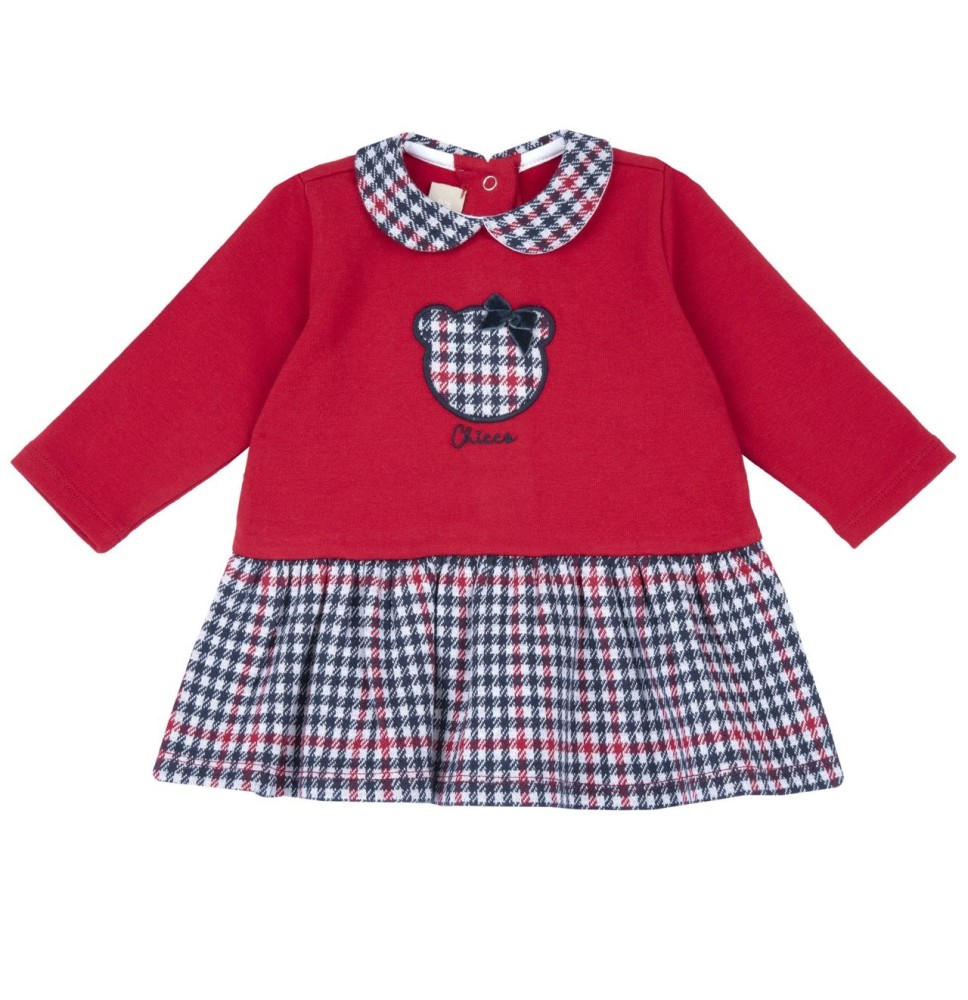 Vestito Chicco con ricamo e applicazioni 07552
